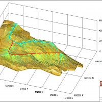 3D model showing locations of injection-recovery Wells