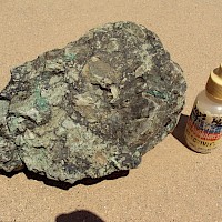Breccia with Malachite Mineralization sample
